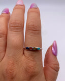 MULTISTONE ROW BAND ⋄ Size 8
