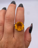 CITRINE SOLITAIRE RING ⋄ Size 5