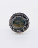 ROUND LABRADORITE RING ⋄ Size 7