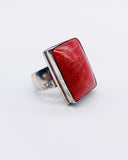 BAMBOO CORAL RING ⋄ Size 8