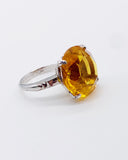 CITRINE SOLITAIRE RING ⋄ Size 5