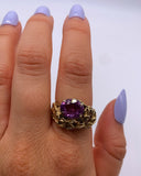 ALEXANDRITE GOLD RING ⋄ 6.75