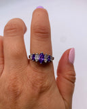 PURPLE CZ MARQUISE BAND