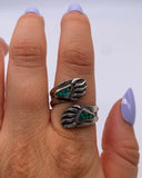 TURQUOISE BEAR CLAW RING ⋄ Size 8