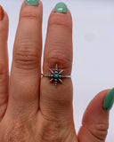 TURQUOISE STAR RING ⋄ Size 5