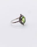 PERIDOT POINT RING • Sz 7.5