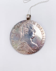 1780 MARIA THERESA THALER COIN NECKLACE