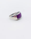 PURPURITE BLOCK RING • Sz 8.5