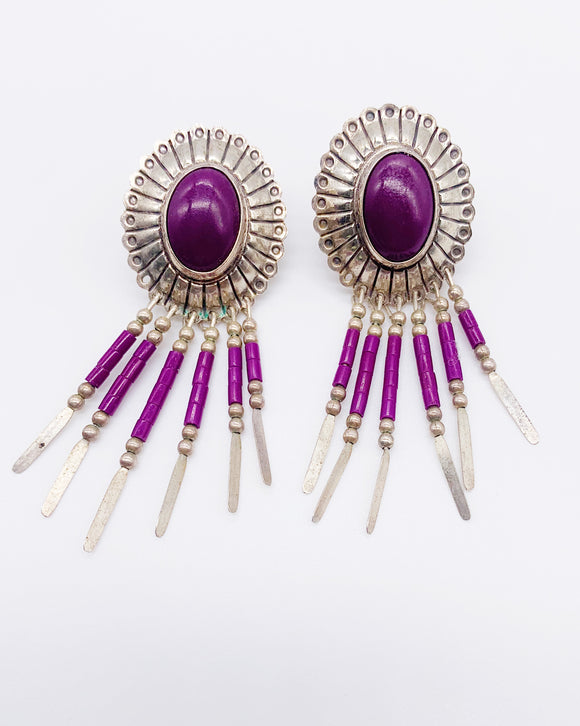 SUGILITE CONCHO EARRINGS