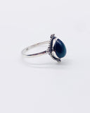 BLACK OPAL DROP RING ⋄ Size 9