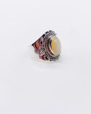 ETHIOPIAN OPAL SWIRL RING