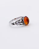HONEY AMBER LOOP RING ⋄ Size 8