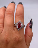 PINK SAPPHIRE MARQUISE RING ⋄ Size 7