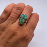 SEA SEDIMENT JASPER STERLING SILVER RING ⋄ SIZE 6