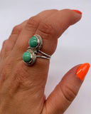 NAVAJO DUO TURQUOISE RING