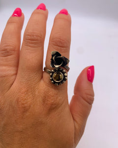 MARCASITE FLOWER RING