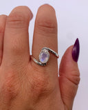 MOONSTONE WRAP RING ⋄ Size 8.25