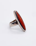 NAVAJO CORAL MARQUISE RING ⋄ Size 3.75