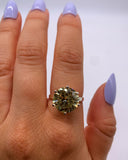 CANARY YELLOW CZ RING ⋄ Size 7.5