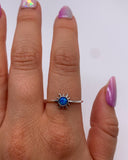 BLUE OPAL SUN RING ⋄ Size 8.75