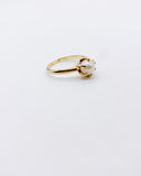 14K GOLD PEARL RING · Sz 7.75