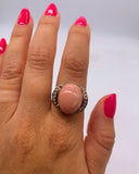 PINK OPAL GOLD RING