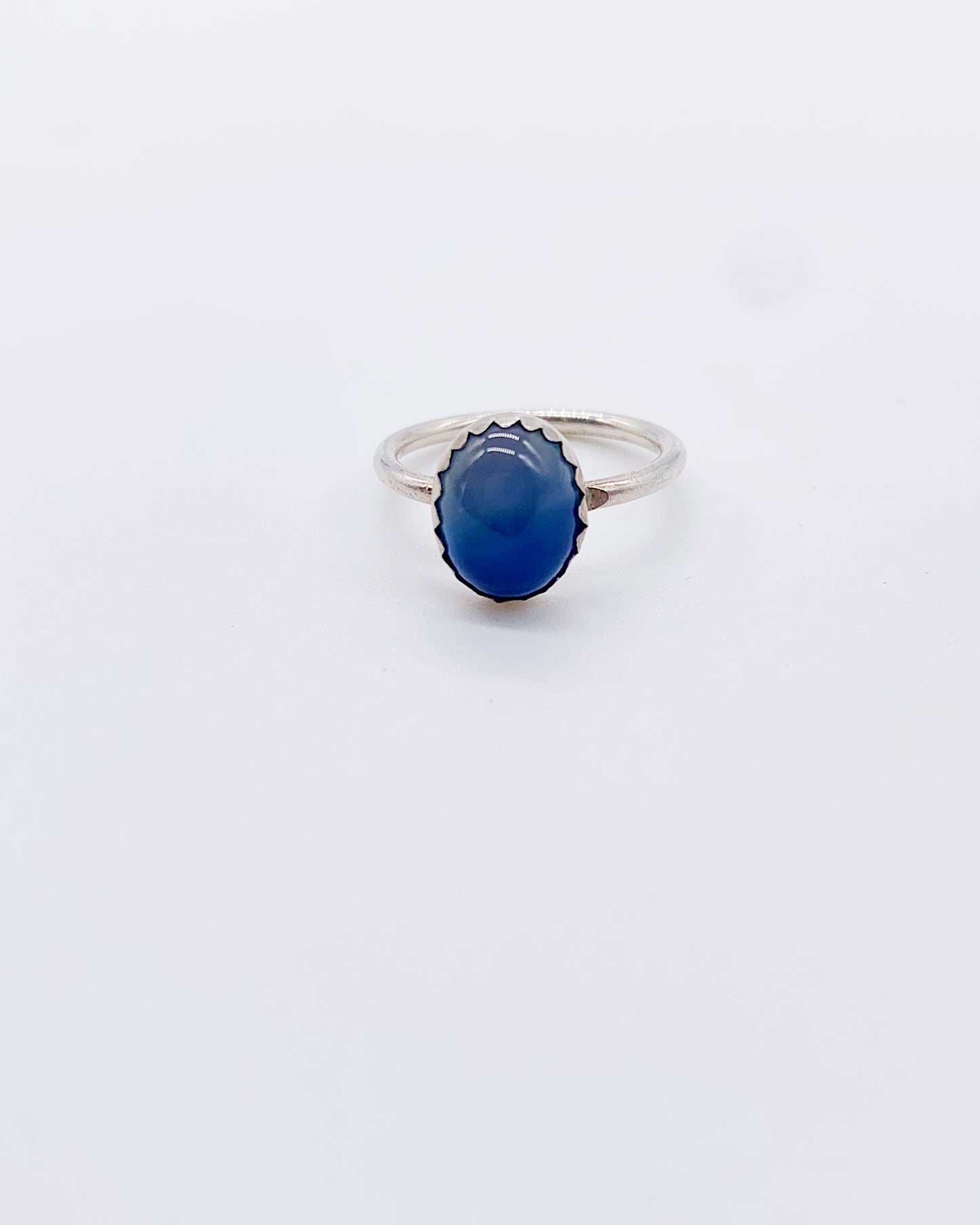 BLUE AGATE RING