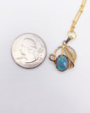 GOLD OPAL NECKLACE