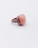 PINK OPAL GOLD RING