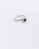 SKY BLUE CZ RING