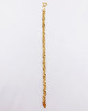 GOLD CURB LINK BRACELET