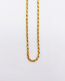 GOLD TWIST LINK NECKLACE