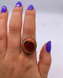 RED MEXICAN OPAL RING