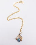 GOLD OPAL NECKLACE