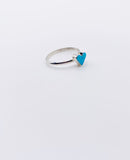 ZUNI OPAL HEART RING • Sz 8.25 & 8.5