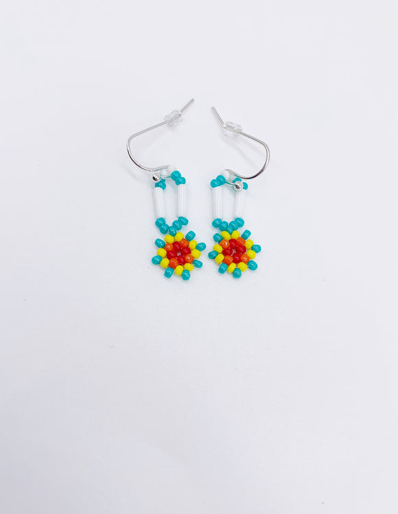 FLOWER BEAD EARRINGS