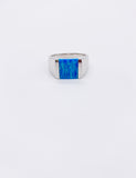 SQUARE BLUE OPAL BAND