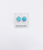 STONE STUD EARRINGS