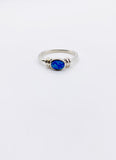 OVAL BLUE OPAL RING • Sz 9