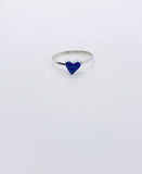 ZUNI OPAL HEART RING • Sz 8.25 & 8.5