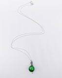 GREEN CRACKLE QUARTZ NECKLACE