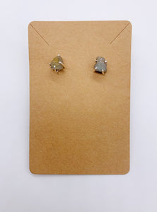 RAW LABRADORITE EARRINGS