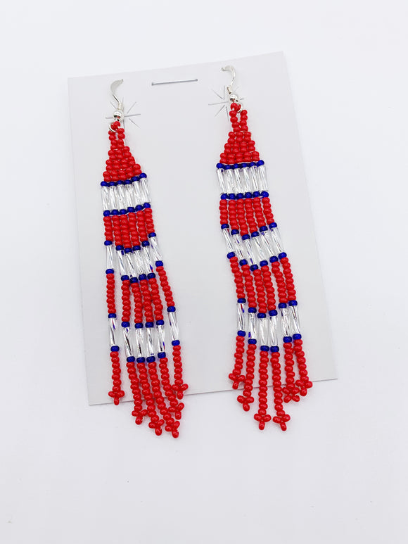 BEAD DRAPE EARRINGS