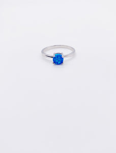 BLUE OPAL CLAW RING