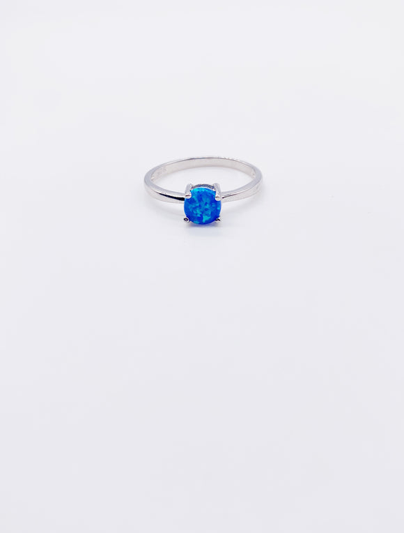 BLUE OPAL CLAW RING