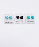 STONE STUD EARRINGS