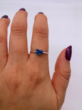 ZUNI OPAL HEART RING • Sz 8.25 & 8.5